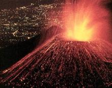 volcanic eruption